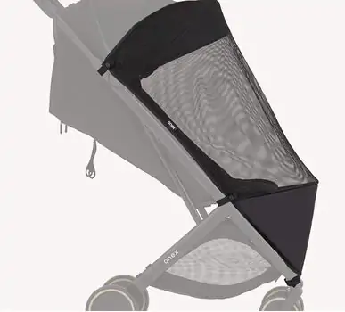 Anex Air-X² Mosquito Net Black - საბავშვო ეტლის მწერებისგან დამცავი ბადე