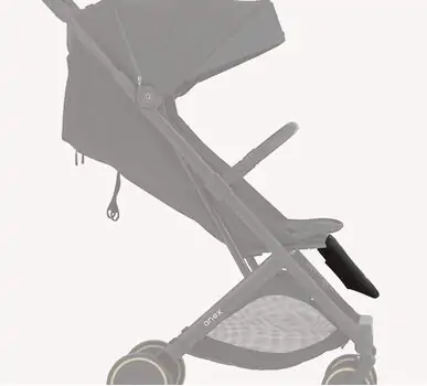 Anex Air-X² Footrest Black - ფეხის საყრდენი
