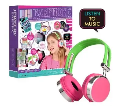Kids Headphones With Decorative Accessories - საბავშვო ყურსასმი მოსართავი აქსესუარებით, 2 image