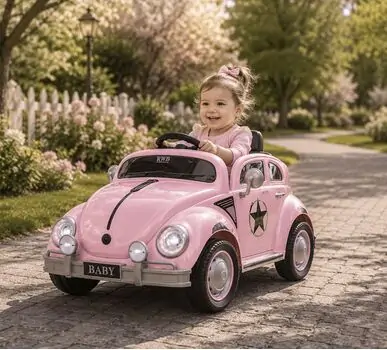Vintage Baby Car Candy Pink - ელექტრო მანქანა