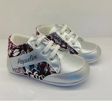 Papulin Baby Shoes 0-12 Months 2144 ჩვილის ფეხსაცმელი PURPLE