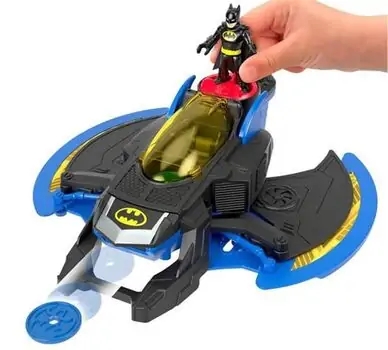 Imaginext Dc Super Friends Batwing (DDI)  BATMAN-ის საბრძოლო მანქანა