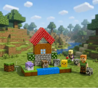 Minecraft Magnetic Blocks - მაგნიტური კუბიკები