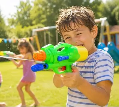 Water Gun Pump Action 29 cm Green - სათამაშო წყლის თოფი