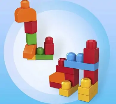 MEGA BLOKS Animal Bucket სათამაშო კონსტრუქტორი ნარინჯისფერი, 6 image