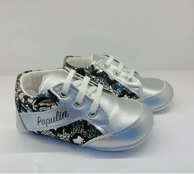 Papulin Baby Shoes 0-12 Months 2144 ჩვილის ფეხსაცმელი BLACK