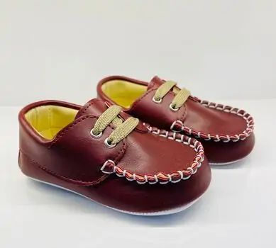 Papulin Baby Shoes 0-12 Months 3141 ჩვილის ფეხსაცმელი RED
