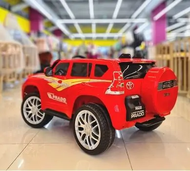 Toyota Prado Red -ელექტრო მანქანა კაუჩუკის საბურავებით, 4 image