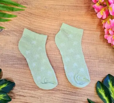 Baby Socks Cotton Stars Green საბავშვო წინდები