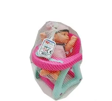 Doll with Highchar - სათამაშო თოჯინა სკამ-მაგიდით, 4 image