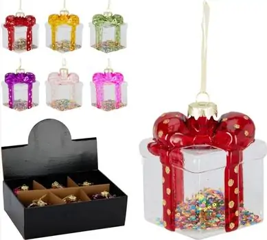 Gift Box Hanging Decoration - ნაძვის ხის სათამაშო, 2 image