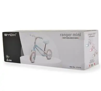 Byox Mini balance bike Ranger Mini Pink  (საბავშვო ველოსიპედი ბალანს ბაიკი), 7 image