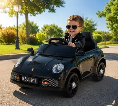 Porsche 911 Electric Car Black - ელექტრო მანქანა, 4 image