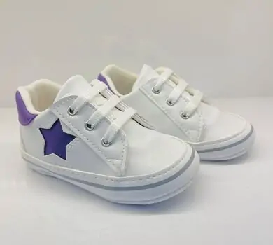 Papulin Baby Shoes 0-12 Months 2140 ჩვილის ფეხსაცმელი PURPLE