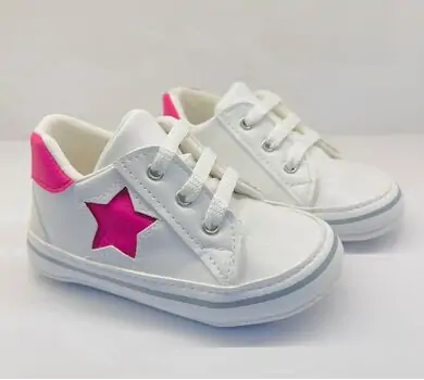 Papulin Baby Shoes 0-12 Months 2140 ჩვილის ფეხსაცმელი PINK