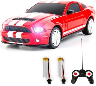 Remote Control Car Red Ford Mustang GT500 - დისტანციურად მართვადი მუსტანგის სათამაშო მანქანა, 4 image