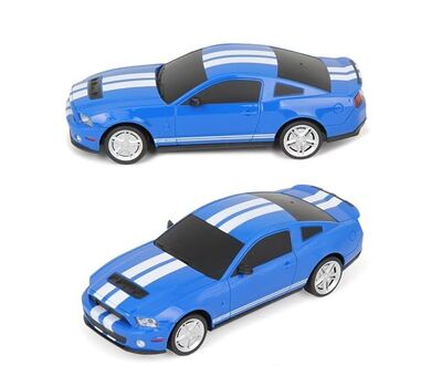Remote Control Car Blue Ford Mustang GT500 - დისტანციურად მართვადი მუსტანგის სათამაშო მანქანა, 4 image