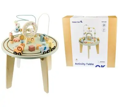 My Forest Friends Round Activity Table - განსავითარებელი ხის მაგიდა