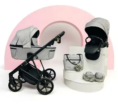 Adamex Vasco 3 in 1 Stroller TK56 - საბავშვო ეტლის კომპლექტი