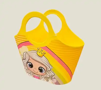 Tuffex Patterned Kid Bag სათამაშოების შესანახი ჩანთა Yellow