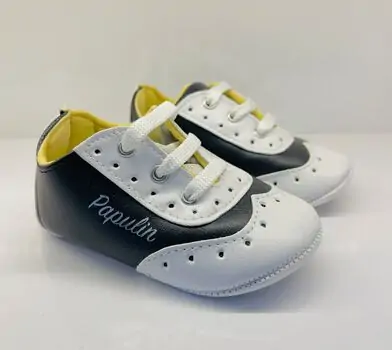 Papulin Baby Shoes 0-12 Months 2125 ჩვილის ფეხსაცმელი BLACK