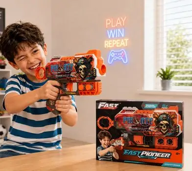 Manual-Soft Bullet Gun Toy - სათამაშო თოფი