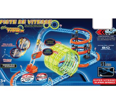 Glow Flip Track Set With Three 360° Loops - სათამაშო სამ მარყუჟიანი ტრასა, 2 image