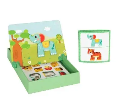 Wooden Animal Magnetic Puzzle - მაგნიტური ფაზლის ყუთი, 2 image