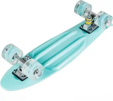 Penny Board Turquoise With LED Wheels პენიბორდი, 4 image