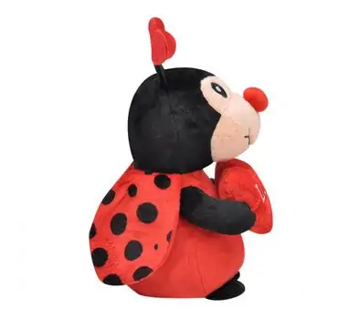 Fluffy Lady Bug - რბილი სათამაშო ჭიამაია, 4 image