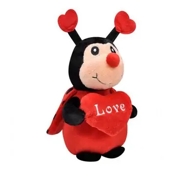 Fluffy Lady Bug - რბილი სათამაშო ჭიამაია, 3 image