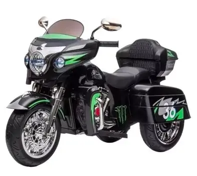 Motorcycle Black - ელექტრო მოტოციკლი ტყავის სავარძლით