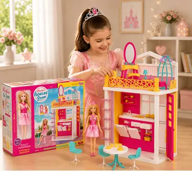 Dede LINDA'S HOUSE 2 FLOORS სათამაშო თოჯინის სახლი 03734