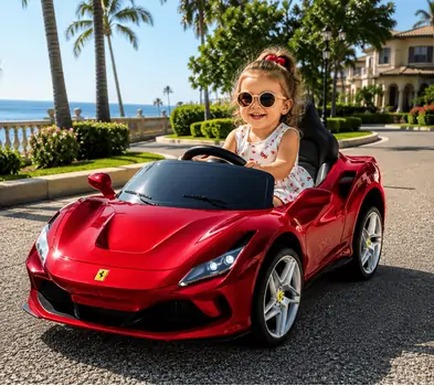 Ferrari F8 Car Painted Red - ელექტრო მანქანა, 11 image