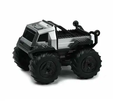 Off-Road Remote Control Silver Stunt Car - სათამაშო დისტანციურად მართვადი ოფ როუდის მანქანა, 6 image