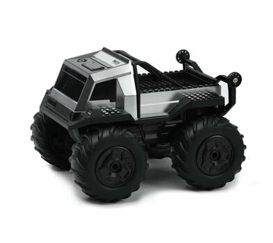 Off-Road Remote Control Silver Stunt Car - სათამაშო დისტანციურად მართვადი ოფ როუდის მანქანა, 6 image