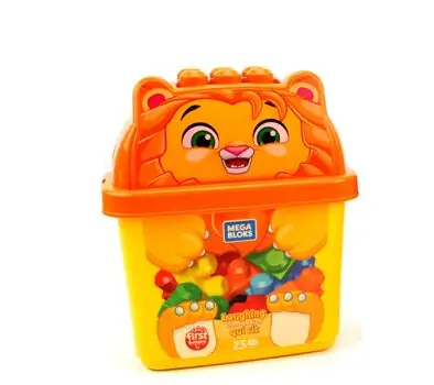 MEGA BLOKS Animal Bucket სათამაშო კონსტრუქტორი ნარინჯისფერი, 2 image