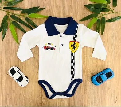 Puan Baby Ferrari Style ჩვილის ბოდე 442 White
