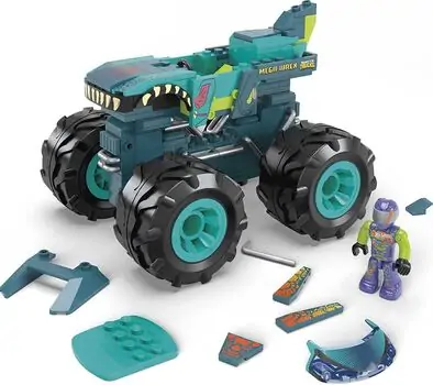MEGA Hot Wheels Monster Trucks Building Toy Playset HDJ95 სათამაშო ასაწყობი მანქანა, 2 image