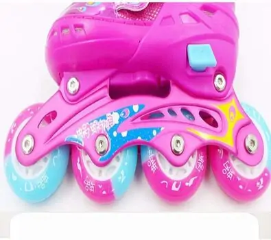 Inline Roller Skates With Wings And Light S/31-34/ - როლიკები, 3 image