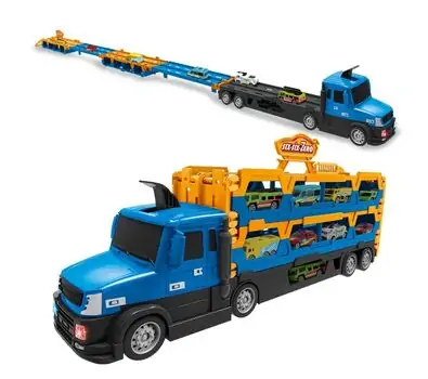 Super Size Truck With Cars  - სათამაშო გადამზიდი მანქანა, 6 image