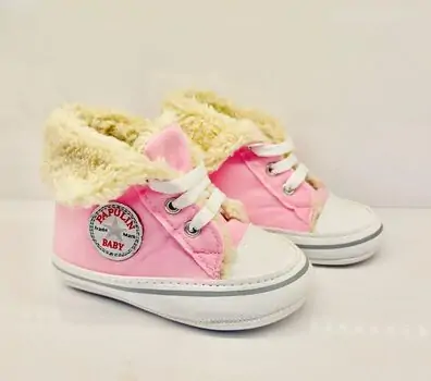 Papulin Baby Shoes 0-12 Months 4272 ჩვილის ფეხსაცმელი PINK