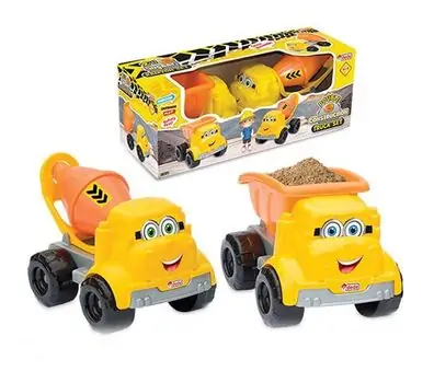 Dede CONSTRUCTION SET 2 PCS. IN BOX საბავშვო სათამაშო სატვირთო მანქანა 03411