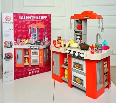 tableware set Cute Version Desk big version orange ფუნქციური საბავშვო სამზარეულო, 4 image