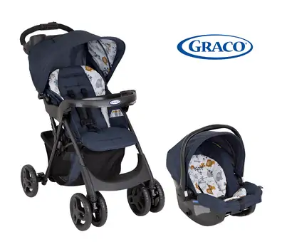 Graco 2x1 Comfy Cruiser Into The Wild ახალშობილის ეტლის კომპლექტი