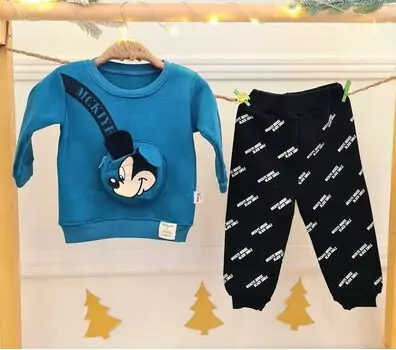 Mickey Mouse 2 In 1 Set Blue - საბავშვო ტანსაცმლის ნაკრები