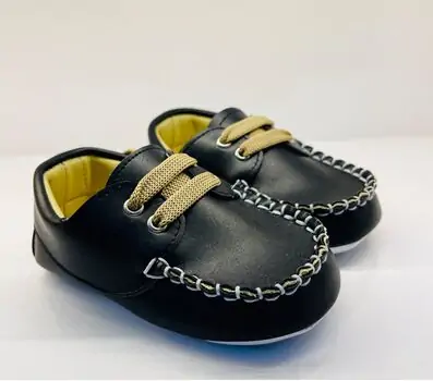 Papulin Baby Shoes 0-12 Months 3141 ჩვილის ფეხსაცმელი BLACK