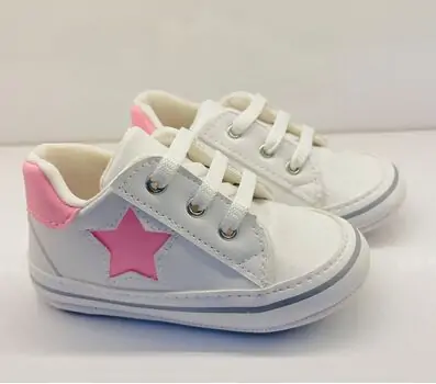 Papulin Baby Shoes 0-12 Months 2137 ჩვილის ფეხსაცმელი WHITE
