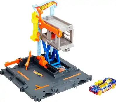 Hot Wheels City Downtown Car Park Playset ჰოთ ვილსის ტრასა, 4 image