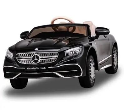 Mercedes S650 Maybach Licensed Painted Black - ელექტრო მანქანა კაუჩუკის საბურავებით, 4 image